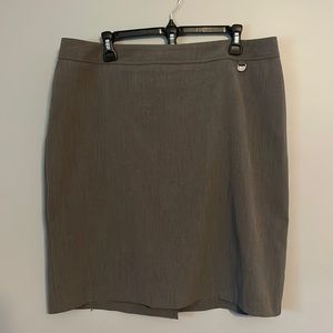New York & Company Stretch Womens 14 Gray Skirt